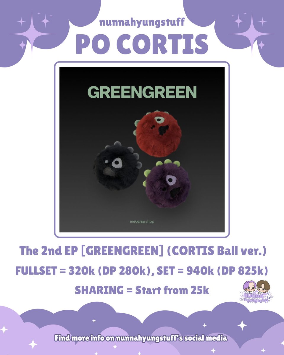 Look Corball #corsell OPEN PO CORTIS BALL & ALBUM GREENGREEN yuk murce banget nih ...