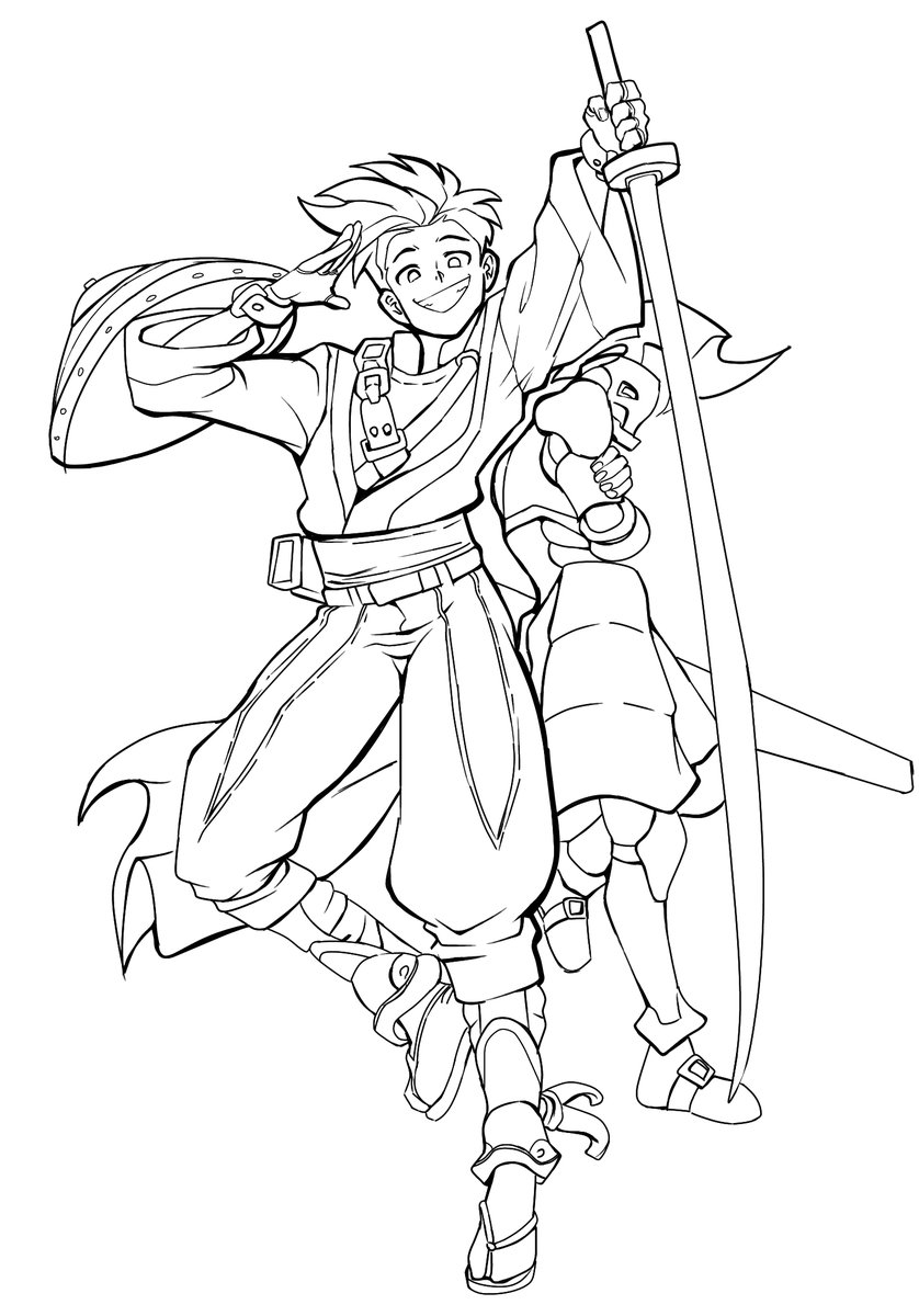 Rybon6's tweet photo. Sketch de una comisión. https://t.co/1l39a4Tx1Z