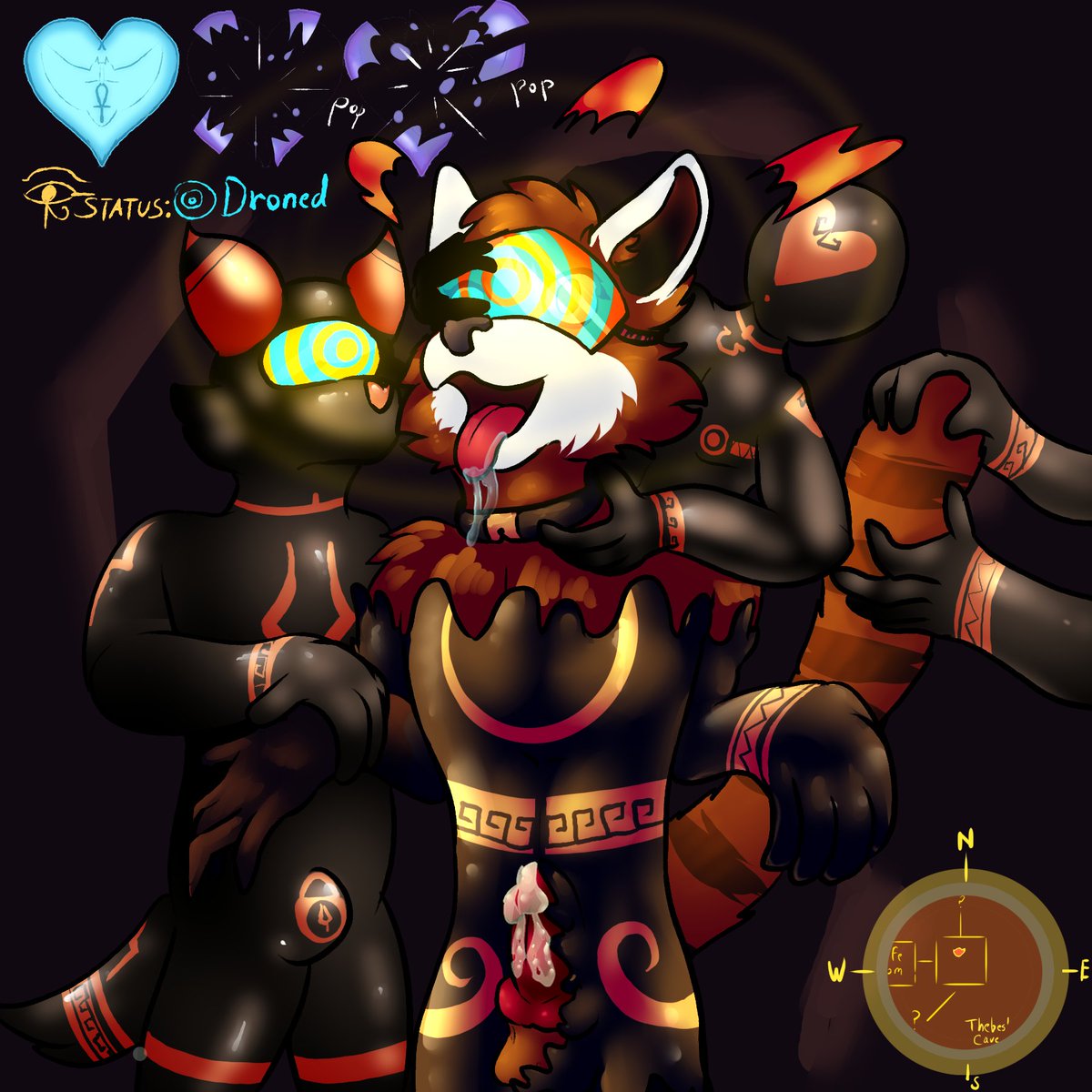 ChrisiDaNSFW's tweet photo. Nuu just before that last like, the poll ended!

The drones... they've caught me... They're encoating me... and sssuuuuch pretttty ssspirals... ////. https://t.co/E48dmMzTej