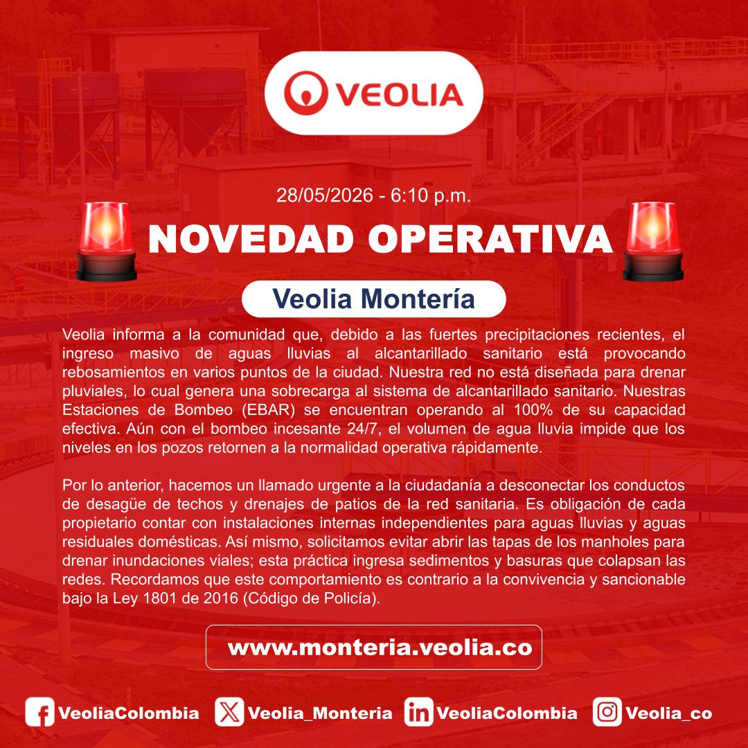 vlavedu's tweet photo. Atentos! Atentos! @Veolia_Monteria https://t.co/pUA8D0WNk1