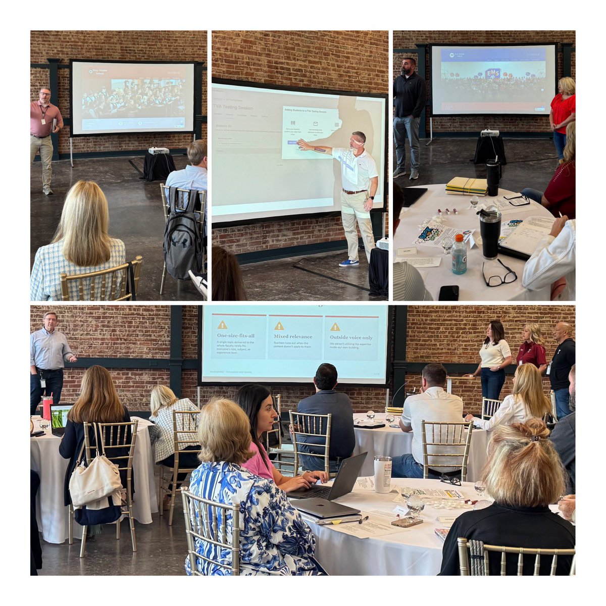 aprilmnorris's tweet photo. I loved hearing and watching our talented @TCSPublic leadership team share impactful practices, collaborate, and solve puzzles together. Well done! We even got Zach in some pics!
#TCSNextLevel https://t.co/RbCfF1g8hd