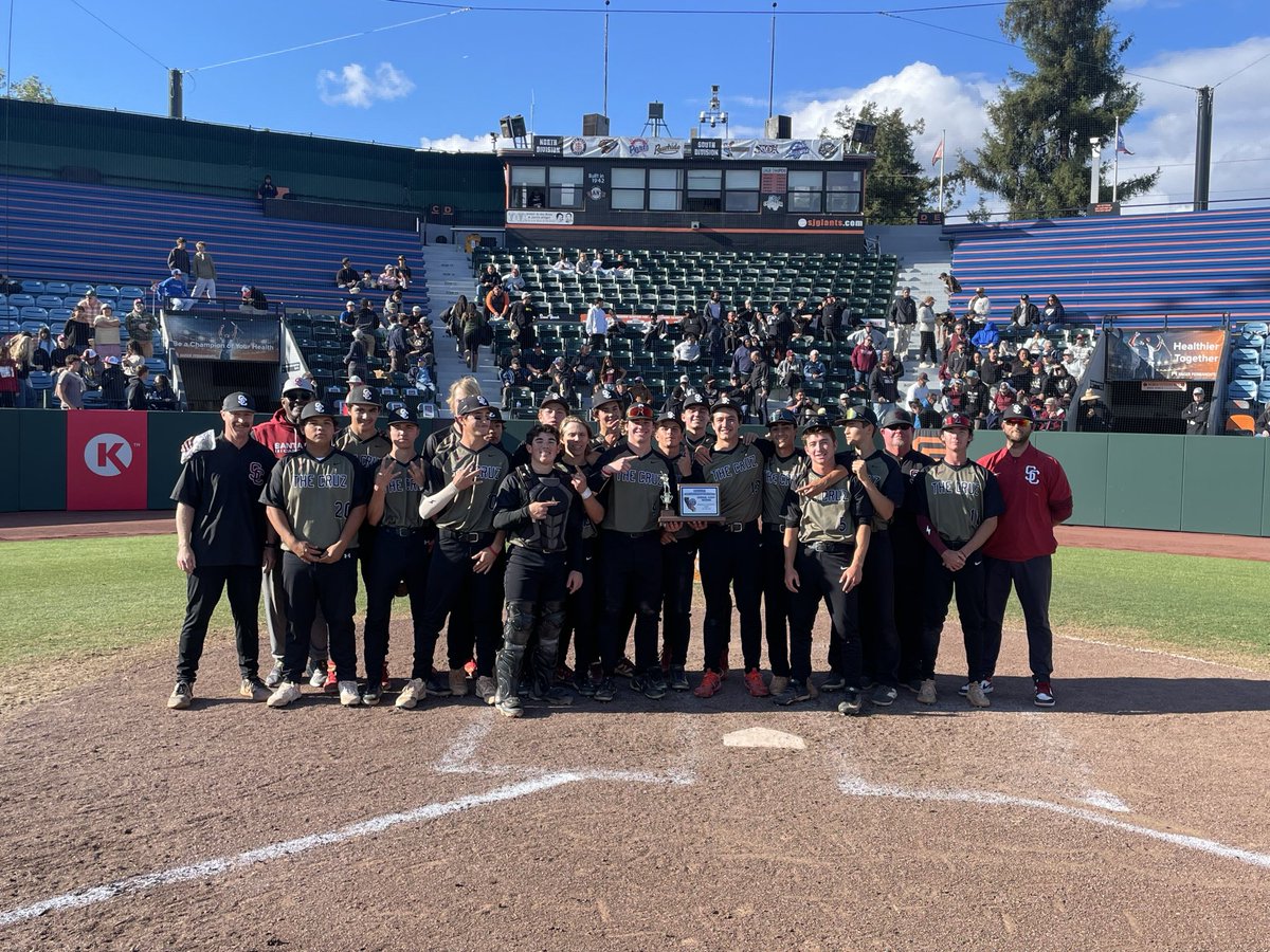 cifccs's tweet photo. Congratulations to Santa Cruz HS for capturing the CCS Division IV Baseball Championship by the score of 6-0 over Piedmont Hills HS. https://t.co/cTxRHmuYYO
