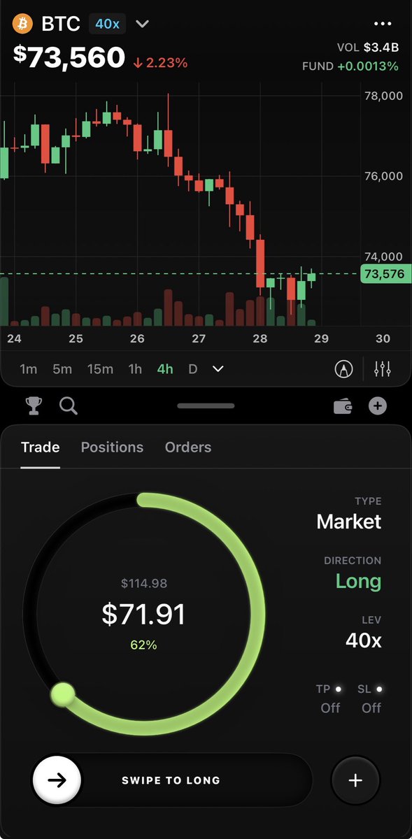 spunosounds's tweet photo. if you trade perps, @SplashOS is by far the best mobile app for it.

Hyperliquid is goated but not having good mobile access to your account just blows

no vpn needed, you can import your Hyperliquid wallet (privvy security), have full access to all the tools you need. 

goated https://t.co/WBuEaP76o2