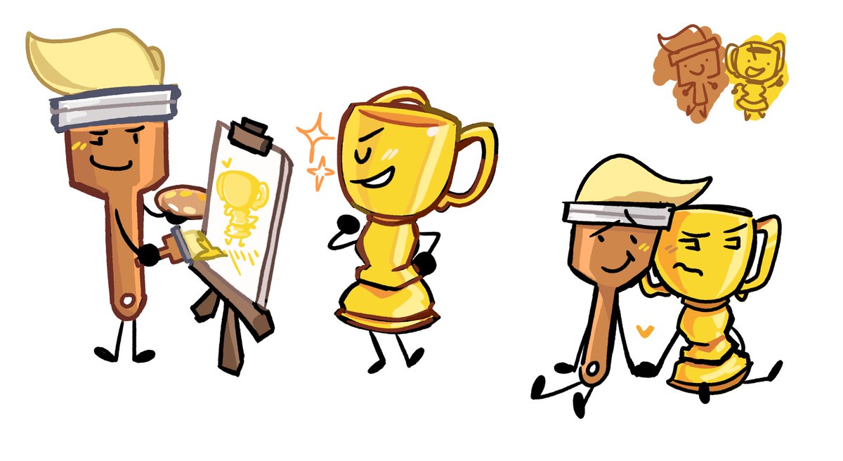 YarnLatteum's tweet photo. Trophbrush ! #inanimateinsanity #ii https://t.co/frT7DRBuQi