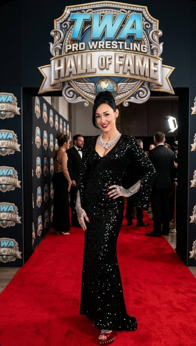 samimoxon's tweet photo. "Here at the #TWARedCarpet! I love the Hall of Fame, one of my favorite parts of the #WrestleFest week activities." https://t.co/YlPZSCS6MB