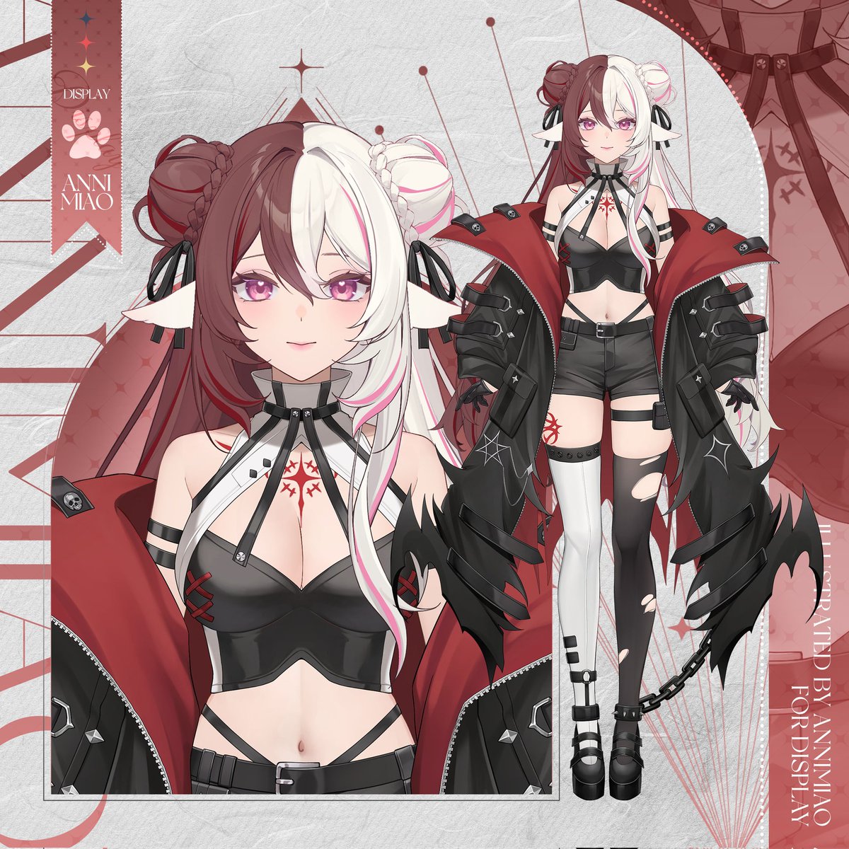 annimiao1's tweet photo. I noticed that @/nymvuu has already put on her new outfit in the livestream! ☺️☺️ This outfit is really cool, isn't it? 😎
#Vtuber #live2d https://t.co/OkYvdXSARw