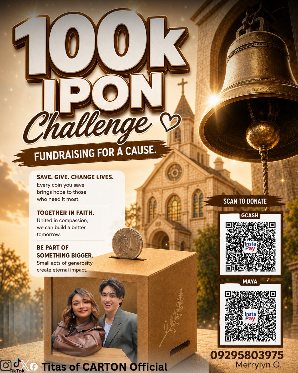 titasofcarton's tweet photo. In every fandom, we don’t only show support for the people we admire, but also compassion and kindness toward others.
Titas of Carton Official, in collaboration with LGU Sipocot, is preparing a huge project dedicated to helping and bringing joy to those who are in need.
With this, we are humbly reaching out to our co-fandom couriers and supporters to become part of this meaningful mission. Any help, whether big or small, would already mean so much to the people we aim to reach.
We would also like to remind everyone that this is not an obligation. We are simply encouraging those who may have extra blessings and are willing to share them from the heart to help those who are in need.
We truly believe that when people with kind hearts come together, we can create something beautiful and make a difference in many lives.
Thank you so much for your continuous love, support, and generosity. Together, let us prove that a fandom can also be a source of hope, unity, and kindness.
— Titas of Carton Official x LGU Sipocot
#CARTON #AntonVinzon #CarmelleCollado
