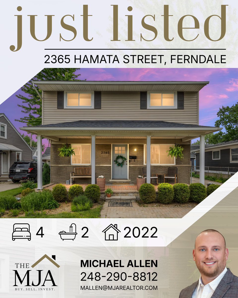 AllenjMichael's tweet photo. 🏡 Just Listed in Ferndale!

Four bedrooms, two baths, and over 2,000 sq ft of living space in a great Ferndale location. Spacious layout, great curb appeal, and an oversized 2.5-car garage.

✨ A must-see home! https://t.co/nJoQFMiJI3