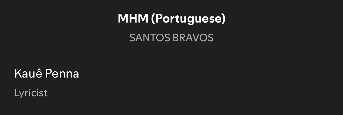 kauepennapics's tweet photo. for the first time, #KAUÊPENNA’s credited as a composer in a track of santos bravos https://t.co/LpUWkBKmlt