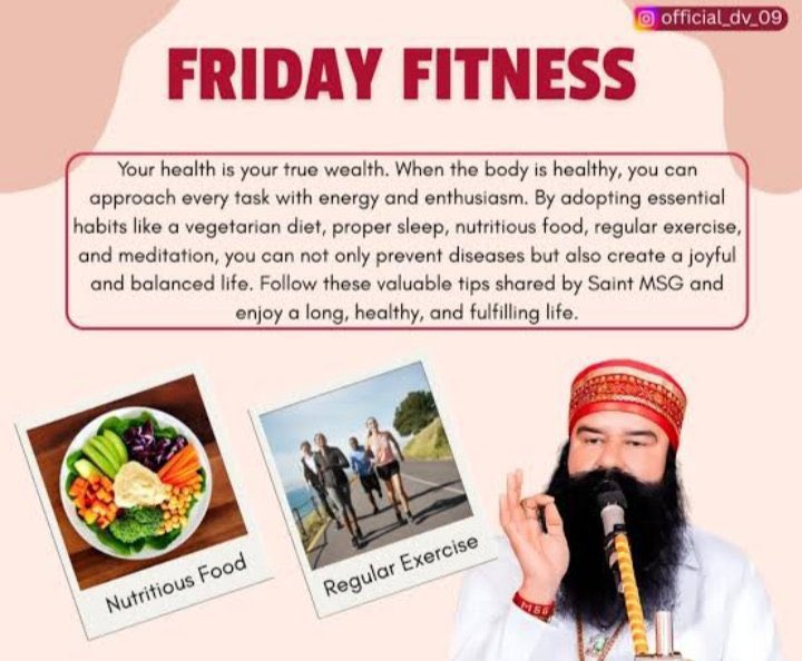 simrn50's tweet photo. Skip vehicles for short trips. Walk or cycle to stay fit, cut pollution, and save fuel. The Cycle Campaign inspires greener habits. Saint Gurmeet Ram Rahim Ji motivates youth toward healthier, eco-friendly living.
#FridayFitness https://t.co/xTcE2vicOO