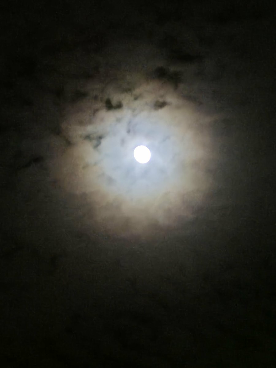 sleepiskully's tweet photo. Look at the moon tonight. Its glowing https://t.co/5m5SX65ORL