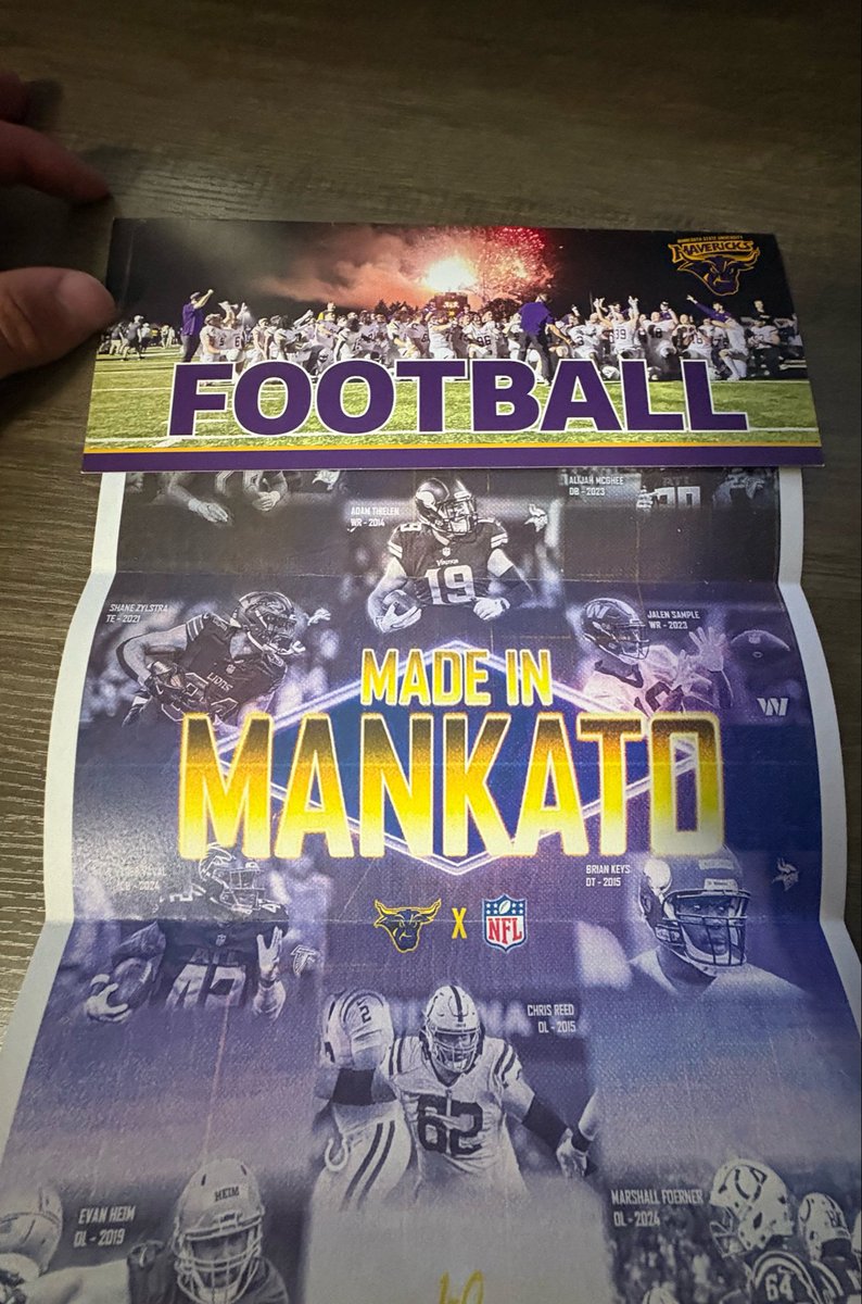 DillonHerling1's tweet photo. Thank you for the mail @CoachJakeIery! Can’t wait to compete and get coached by @MinnStFootball staff this Sunday at camp! https://t.co/sOZHxSqPLf