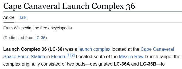 luke_leisher_'s tweet photo. LC-36 Was a launch complex https://t.co/7Q5WXw91gA
