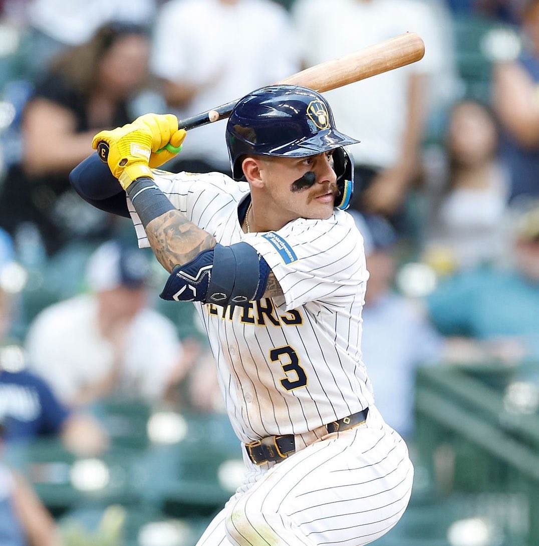 BrewPack8's tweet photo. Joey Ortiz since his first HR of the season

385 OBP
122 wRC+
8 walks
751 OPS

That’s a small sample size (14 games, 39 PAs) but maybe #3 is turning a corner at the plate 👀 https://t.co/F5L2pMvdoK