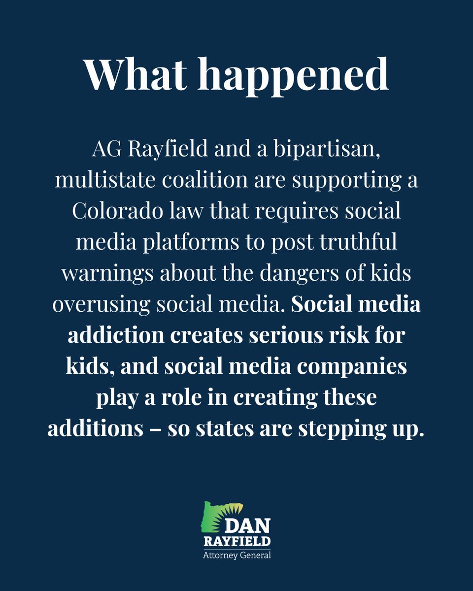 Attorney General Dan Rayfield tweet media