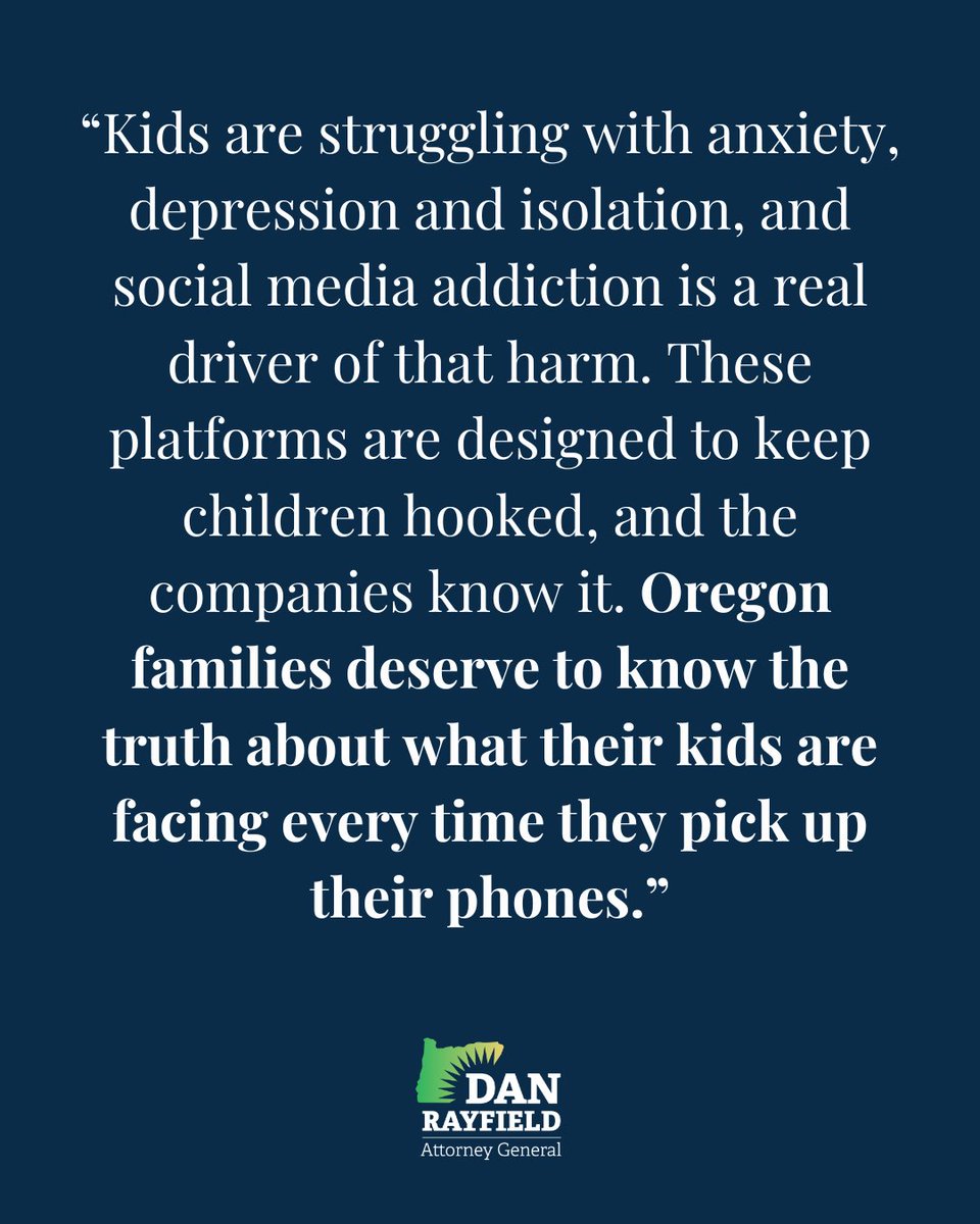 Attorney General Dan Rayfield tweet media