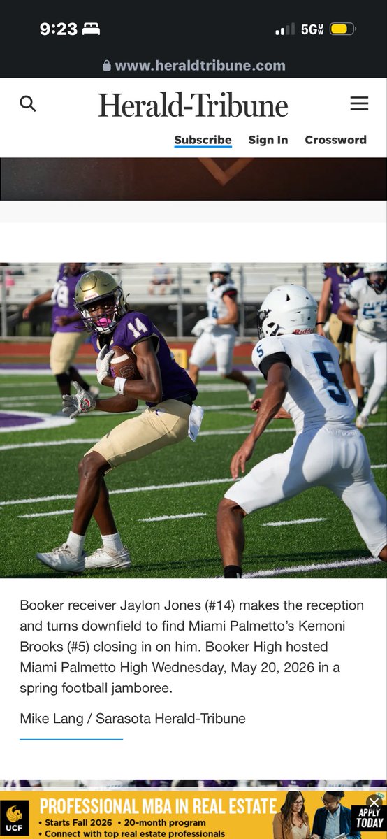 jaylon92418's tweet photo. blessed to have a good spring game against Miami palmetto finished with 4 targets 3 rec @BookerFB941  @CoachWoodsC https://t.co/ZsfQimXzAG