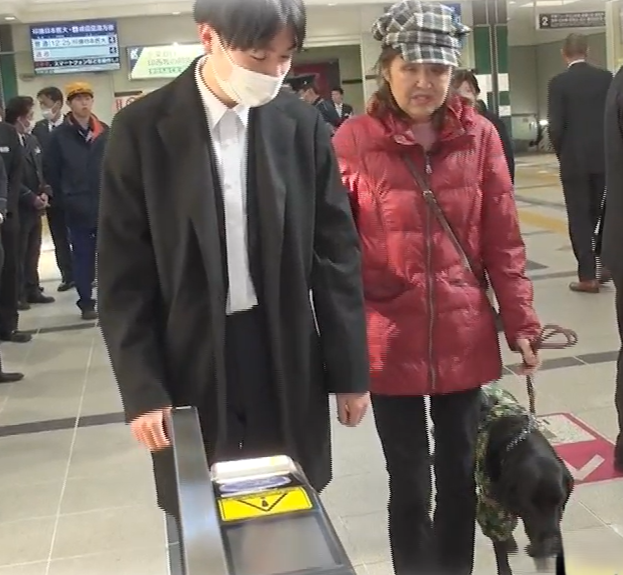 withmoudouken's tweet photo. 今日は幸福の日🍀私の幸福は、皆様が投稿を見てくださることです🐶いつもありがとうございます！🌸
🦮5月31日（日）夕方5時25分～『with盲導犬』🦮
駅構内で行われた盲導犬ユーザーへの対応を学ぶ講習会の様子をお届けします！ホームや改札での声かけ・誘導を実践していきます🚃✨
#川嶋あい
#盲導犬 https://t.co/XrYdrzXl3X