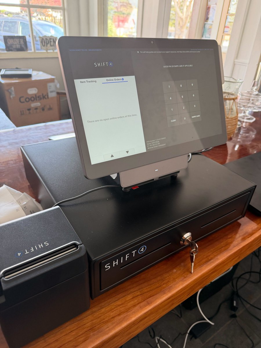 calocaShift4's tweet photo. Installed Shift4 POS Dine In at MOON HONEY TEA CO,MENDOCINO,CA
@Shift4 https://t.co/mPREWQebBZ