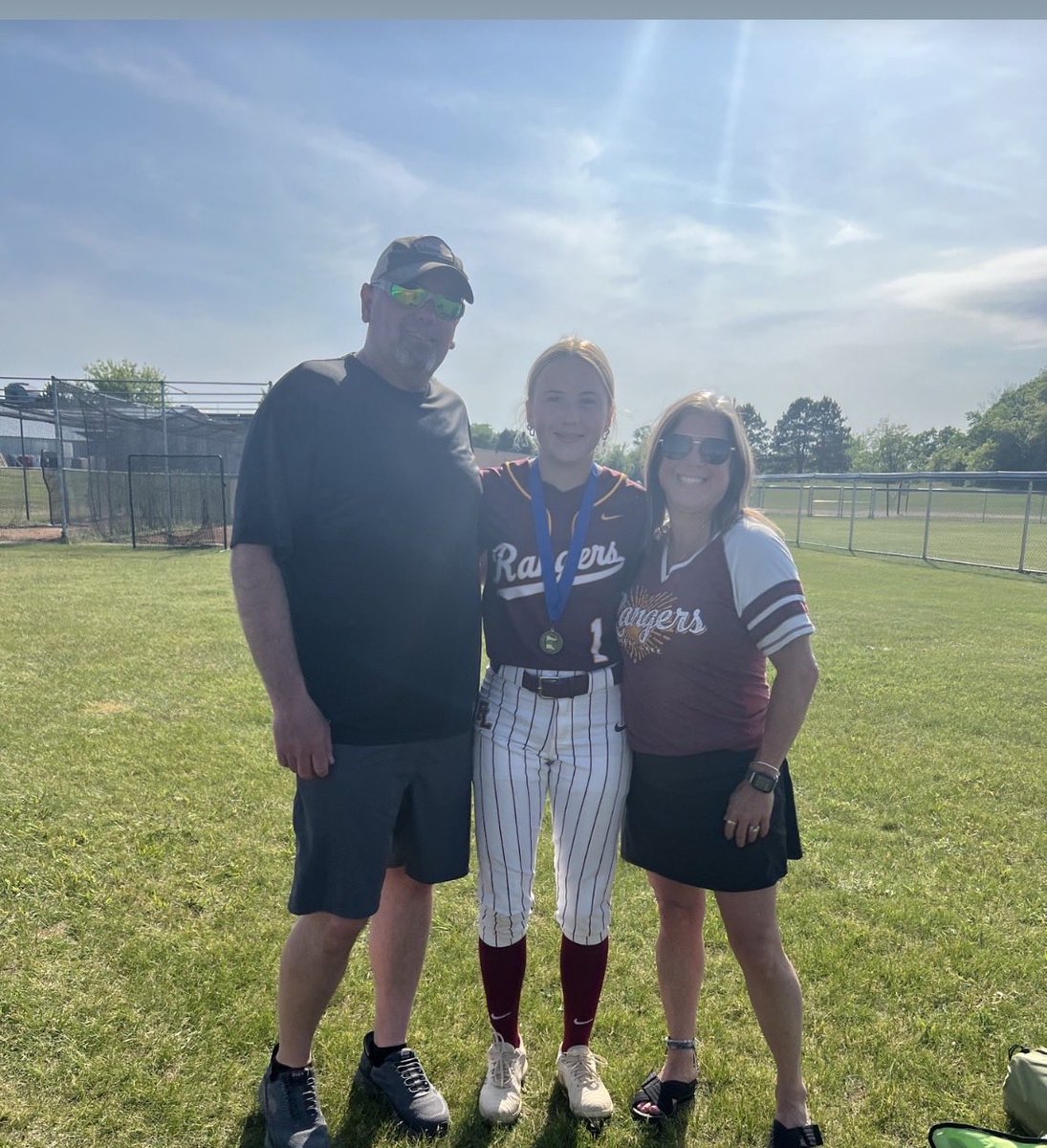 MNDynamitesb's tweet photo. Forest Lake punches their ticket 🎟️ to state with a 5-RIP VICTORY over Andover. Congratulations to Vanessa  Joyce(pictured below)Greta Goehner, and Gracie Marr on a fantastic season🧨💥🥎
See you down in Mankato 💯 https://t.co/oWPib0jCgN