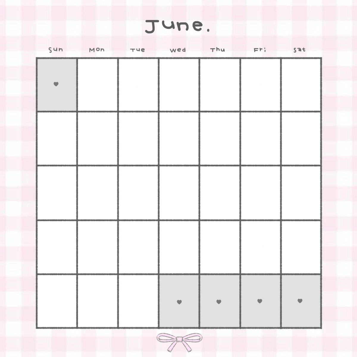 dasun_5's tweet photo. うゆカレンダー🗓✦︎
5月 、6月 ver.

訂正版です🙇🏻‍♀️保存の際引用元の♡をお願いします✏️ https://t.co/WENKlMrI8G