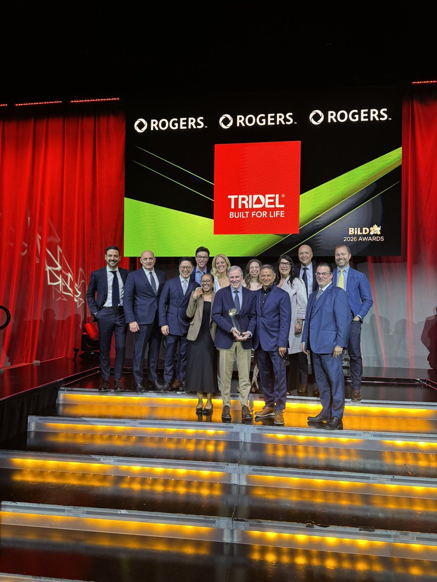 tridel's tweet photo. Tridel has been named Home Builder of the Year (Mid/High Rise) by @bildgta!

We’re incredibly proud to receive this recognition once again. It reflects the dedication our teams bring to every Tridel community, from design, construction, and innovation to the homeowner experience.

Thank you to BILD, our homeowners, partners, teams, and industry peers for your continued trust and support.