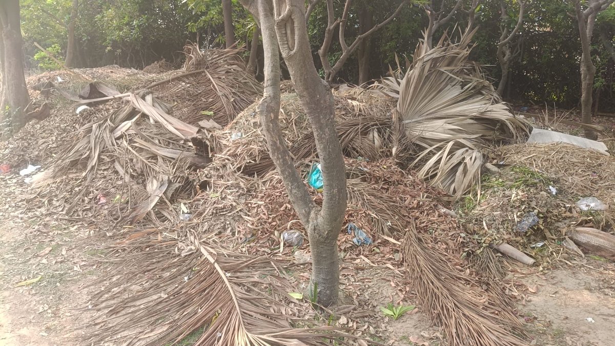 Simpli_vaibhav's tweet photo. GNIDA park opposite Gaur City Mall is in terrible condition. No watering, plants are dying, walking paths are broken, and open gym equipment is damaged. Since the maintenance contract expired, no one is maintaining the park.
Requesting @OfficialGNIDA to take immediate action. https://t.co/OWnL0DTBAw