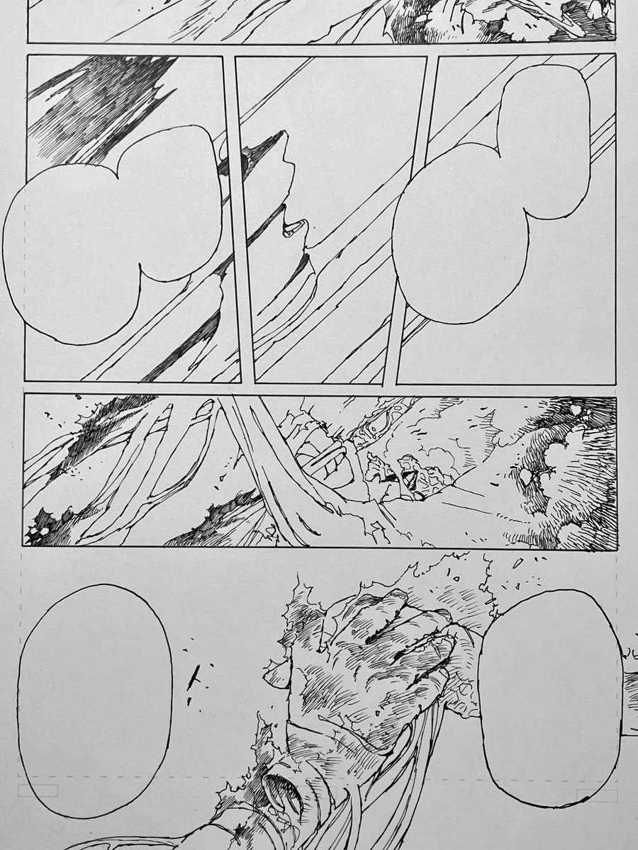 最新話、本当にお待たせしてしまっていて申し訳ありませんが、線は非常に美しいので自分の中で申し訳なさが霧散
見なさい私の美しい線をという気持ちに 