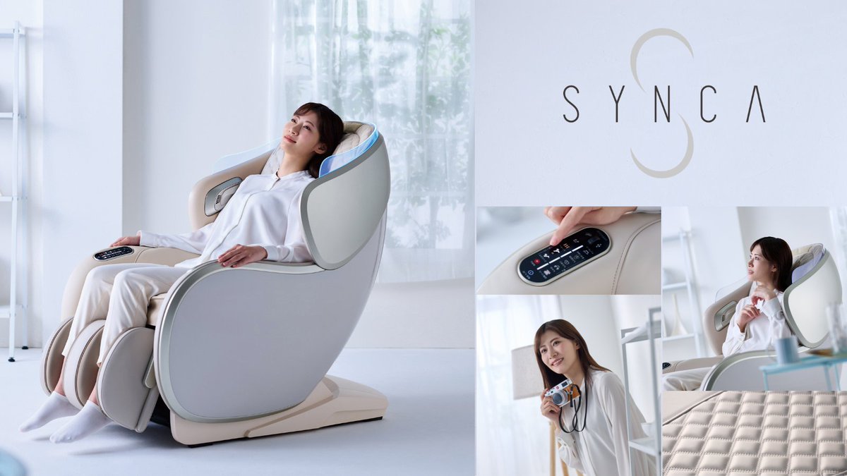Fujiiryoki_JP's tweet photo. フジ医療器のSYNCAから先月発売したばかりの【サークグレイス　MR390】は、お部屋に馴染むデザインと細やかなエアーマッサージが✨推し✨ポイントの #マッサージチェア です！

ふくらはぎと腰横に搭載のエアーバッグは各部位で強弱調節も可能👍
リビングや寝室など日常を過ごす空間にもマッチするデザインに仕上げています◎

ご自身へのご褒美や、父の日のギフトにもオススメです！
