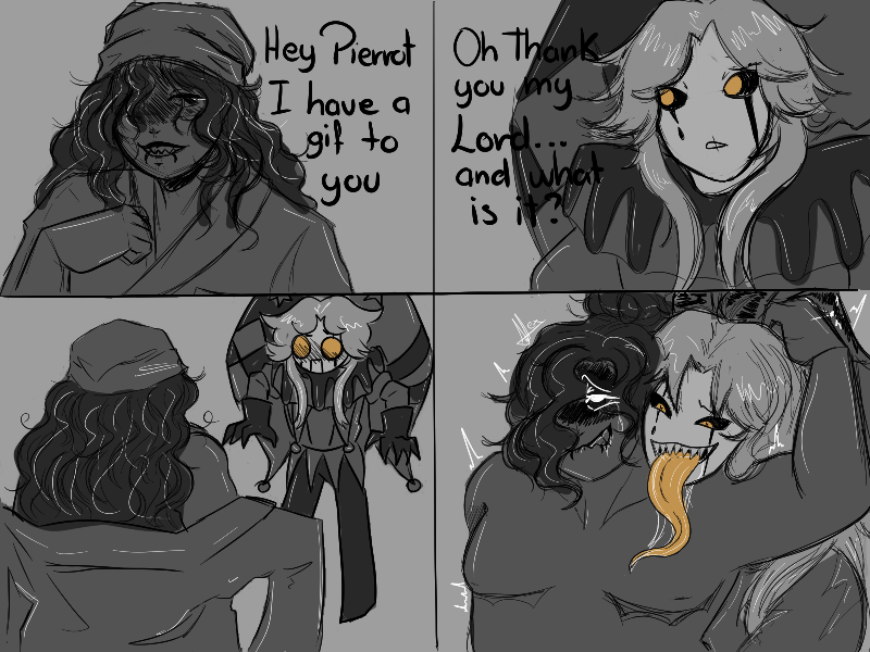 Alex_Writer04's tweet photo. Aquí la parte sus (lo se esta horrible xd) 
#fanart #tfc #thefrakcircuspierrot #nsfw https://t.co/v7p0PbkWAH
