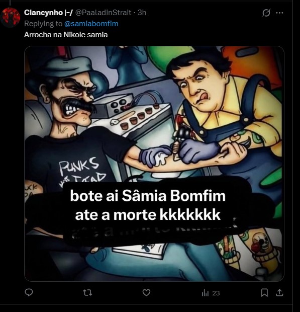 Oypo7's tweet photo. @PaaladinStrait @1eozinho01 a porra q fala de chupar rola de politico KKKKKKKKKKKKKKKKKK viado https://t.co/JKYrtgQkB5
