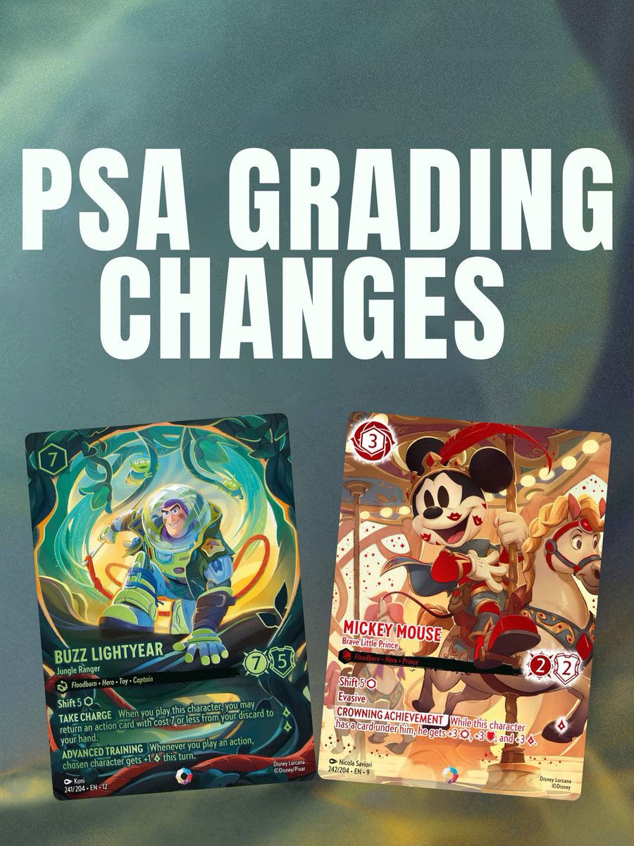 TolgaInce_X's tweet photo. 🚨 Big changes announced to some of PSA’s grading tiers! 📦 https://t.co/TclvPseo54
