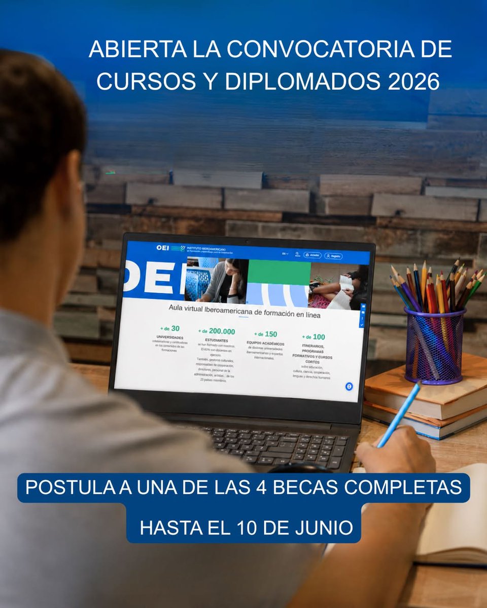 OEIMEX's tweet photo. 🌐🚀 La transformación de Iberoamérica comienza con formación e innovación.

Por eso, el Instituto de Formación de la OEI lanza una nueva convocatoria de cursos y diplomados que busca fortalecer capacidades profesionales en toda Iberoamérica. 📚✨

Los programas incluidos en esta convocatoria abordan temas como:

🔹 Cooperación Internacional al Desarrollo
🔹 Educación artística del presente
🔹 IA y Tecnologías Emergentes en Educación
🔹 Introducción a la divulgación y comunicación de la ciencia
🔹 Diplomacia científica y política exterior en Iberoamérica

💻 Modalidad virtual
🎓 Becas del 100% 

🔗Consulta más info aquí:
https://t.co/xGREMKNTAq