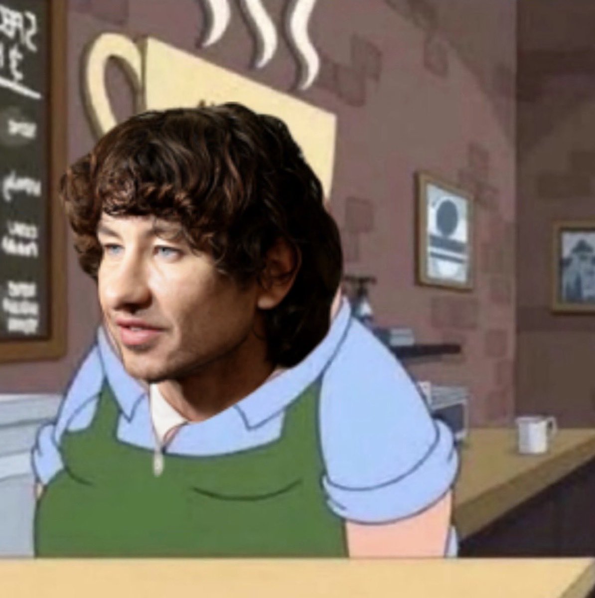 nicolasdumpling's tweet photo. barista keoghan https://t.co/3NnTr3gvra