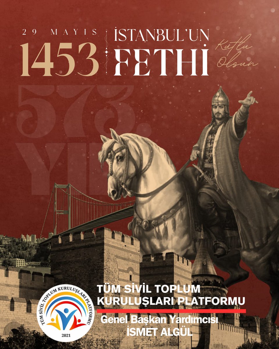 ilde_81's tweet photo. 🌙 29 Mayıs 1453; İnancın, Azmin ve Büyük Bir Medeniyetin Zaferidir.

Fatih Sultan Mehmet Han ve Şanlı Ecdadımızı Rahmet ve Minnetle Anıyor, 
İstanbul’un Fethi’nin 572. Yıl Dönümünü Gururla Kutluyoruz. 🇹🇷🕌 https://t.co/6DpvTGA6dD
