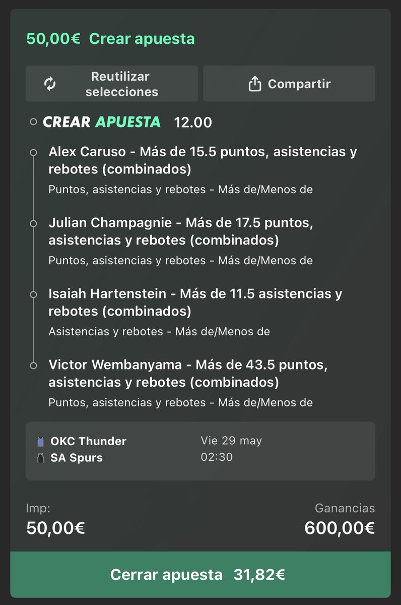 SMApuestas's tweet photo. MI PEDRADA DE NBA 🇺🇸 

Cuota @12 para ver el partido con más emoción, sin STAKE.

Si sale sortearé 100€ entre los RT y MG. ❤️