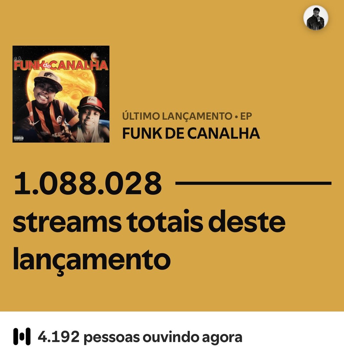 GEAZINHU's tweet photo. 1 milhão em menos de uma semana no EP novo, só tenho há agradecer vocês mesmo 🧡 https://t.co/GYxebrl4c6