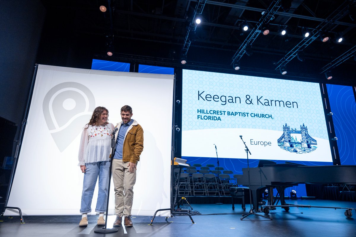 IMB_SBC's tweet photo. Our next Sending Celebration is coming up! Join us at the SBC Annual Meeting in Orlando on Tuesday, June 9 at 10:30am.

As we celebrated the Cullens along with 41 other missionaries in our last Sending Celebration, we look forward to sending more! https://t.co/0VHdxKA4np