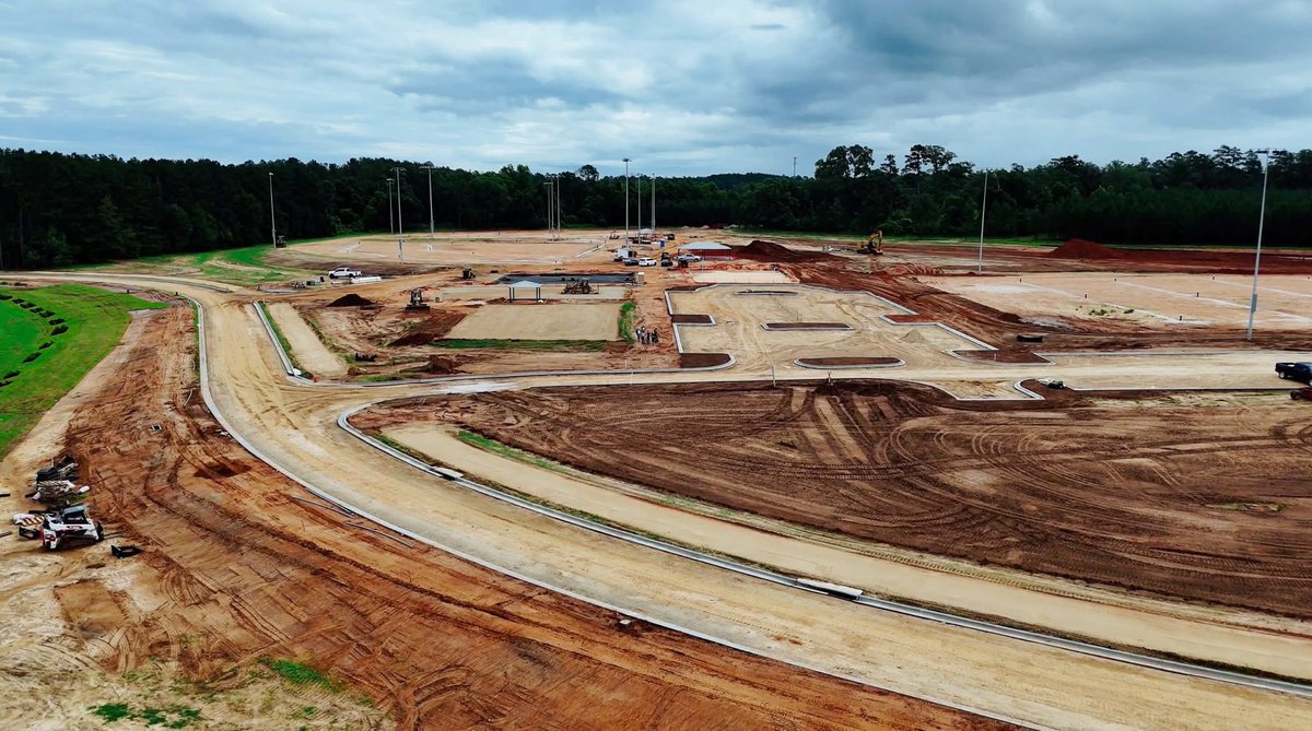 CommishWelch's tweet photo. Today we had the opportunity to get an updated tour of the NE Park’s construction progress. 

Take a look at the attached annotated pictures! 

It’s looking awesome. 

The dry Springtime has allowed the crews to make expedited progress. 

We also got to take a little driving tour of the new 1 mile walking trail that goes around the perimeter of the park and will eventually tie in to the 17 mile Welaunee trail loop!