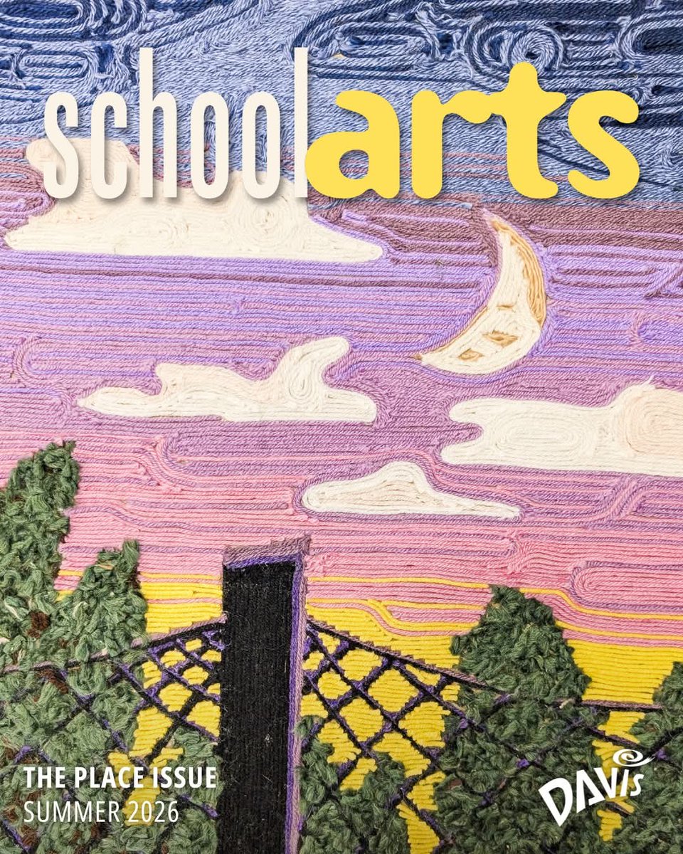walton_art's tweet photo. WOOHOO!! Walton student art made the cover of SchoolArts and Davis!! Our lesson is the yarn painting! #cobbartrocks #artsedga #waltonart #WaltonRaiders https://t.co/26jNNpHymd