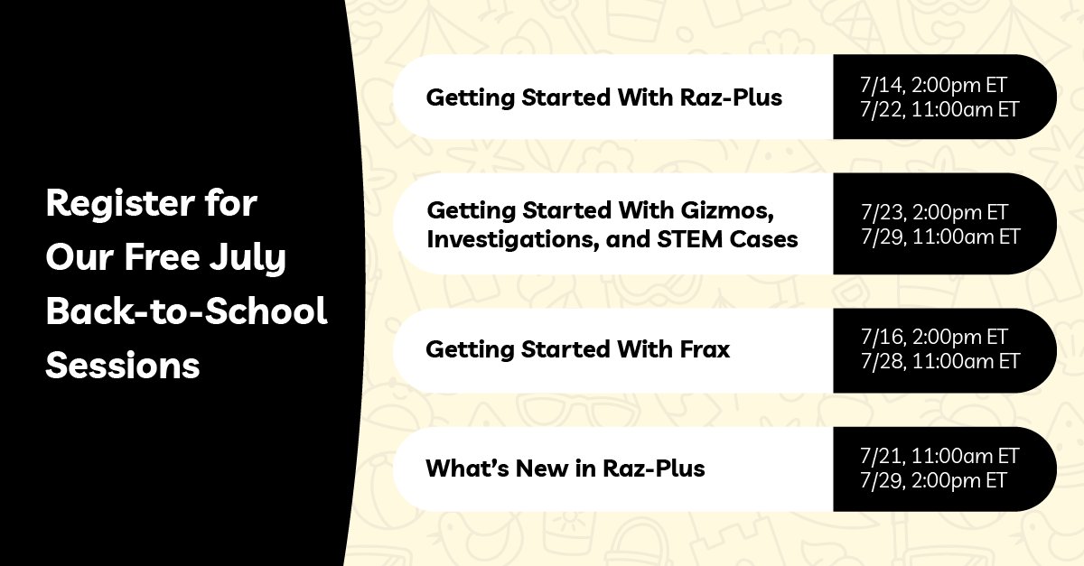 explore_k12's tweet photo. Teachers, quick reminder before summer is in full swing!☀️
Make sure you’re first on the VIP list for our July Back‑to‑School live product sessions. Register now, as sessions will fill up fast!

Everyone who registers, attends, and joins our Virtual Learning Communities will be entered into our Back to School 2026 raffle. Save your spot: https://t.co/KRi8jh7KMK