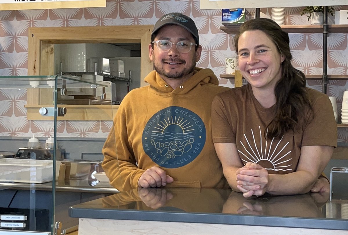 IRRRB's tweet photo. Superior Creamery in Grand Marais secured a permanent home after purchasing the historic downtown building it had rented since '22. The craft ice cream shop utilized a $205,000 IRRR bank participation loan to support future growth &amp; year-round operations. https://t.co/0u9poDmGud https://t.co/qHH5wSAuwp