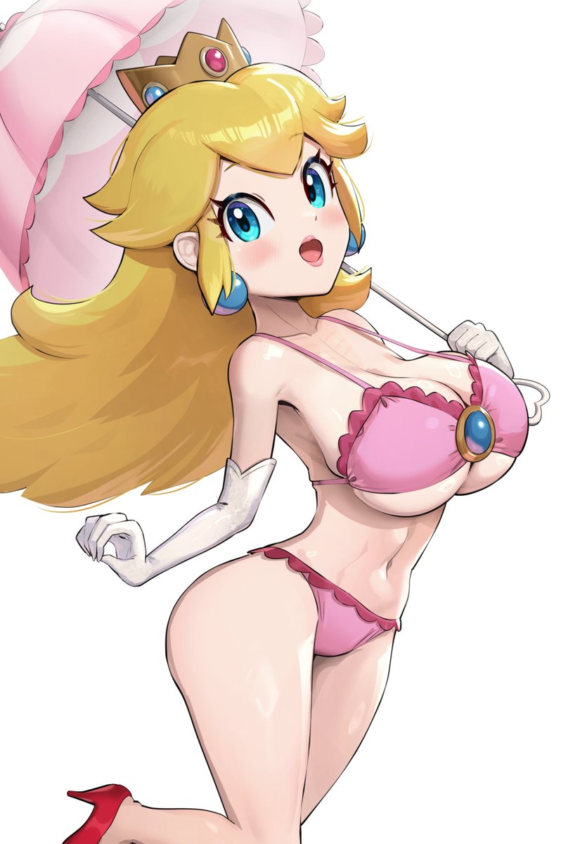 ピーチ姫 「ピーチ姫水着」|ゴンザレス・G・橋・不動のイラスト
