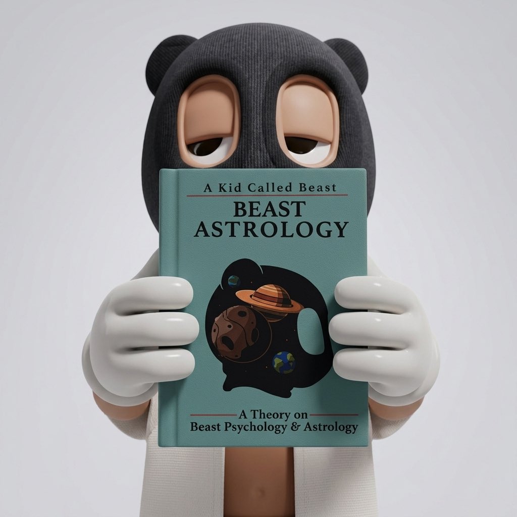 capncookie_eth's tweet photo. Not seen this book trait listed before today; there are only a handful in the collection & they’ve all been vaulted for 3yrs… looking forward to creating content with this Zen beast 🪐🔭 #NewNFT @akidcalledbeast #AKCB https://t.co/7T91i8GWpJ