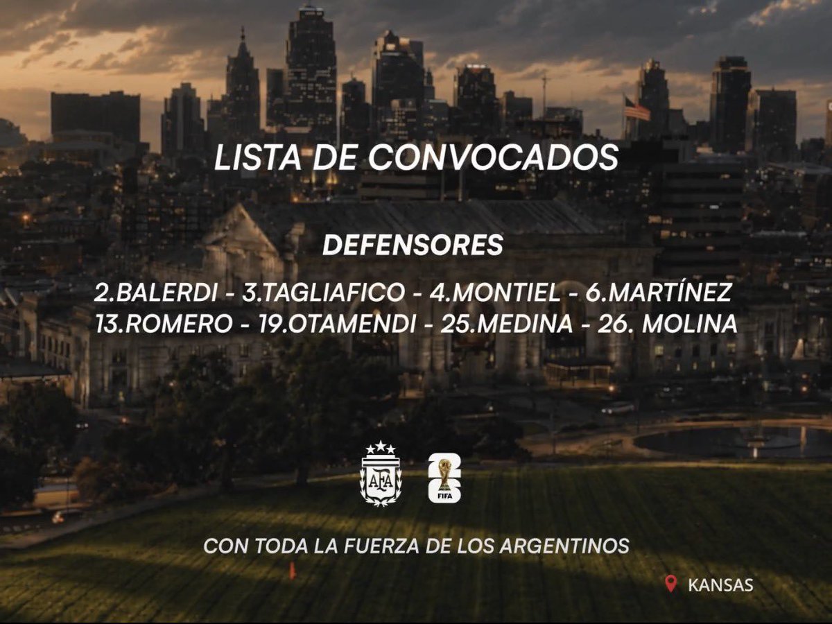 deportes24ar's tweet photo. 🇦🇷🚨LOS CONVOCADOS de la SELECCIÓN ARGENTINA. https://t.co/t9O9kCHUUh