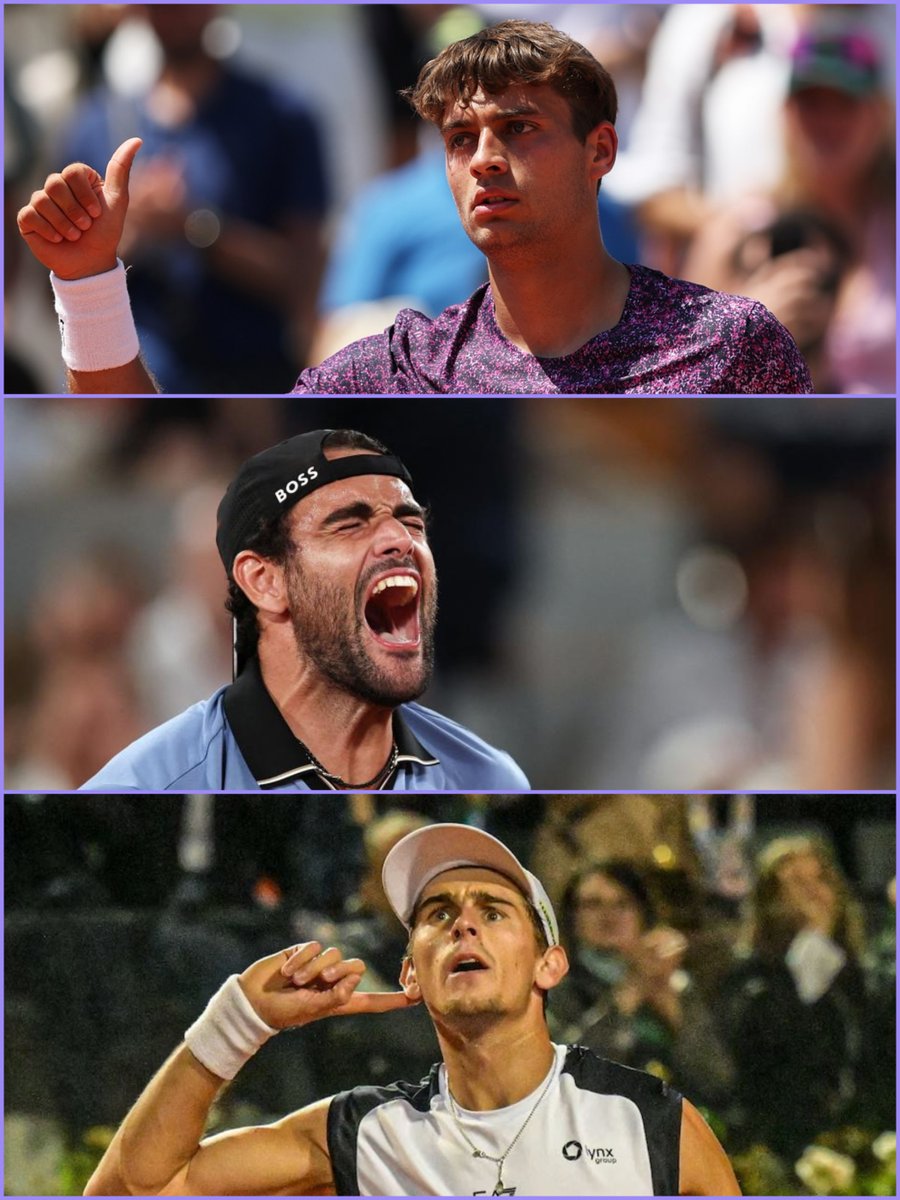 max_ambesi's tweet photo. Per la quarta edizione consecutiva nonchè per la sesta volta negli ultimi sette anni, tre tennisti italiani hanno raggiunto il terzo turno del Roland Garros.

A Flavio COBOLLI, vincitore in tre set nell’incontro di apertura della giornata, si sono aggiunti in serata Matteo BERRETTINI e Matteo ARNALDI.

Chiaramente, resta il rammarico per le battute di arresto di Jannik SINNER e Luciano DARDERI, entrambe maturate in cinque set, ma con differenti modalità.

COBOLLI ha eguagliato il migliore risultato della carriera a Parigi, BERRETTINI, arrivato fino ai quarti di finale nell’ultima presenza datata 2021, ha guadagnato l’accesso al terzo turno per la quarta volta in cinque partecipazioni, mentre ARNALDI si era spinto fino agli ottavi di finale nel 2024 quando fu eliminato dal greco Stefanos Tsitsipas, sconfitto in quattro set nella rivincita odierna.

I tre azzurri sono tutti situati nella parte alta del tabellone, caratterizzata dall’eliminazione di 10 delle 16 teste di serie.

COBOLLI troverà nel prossimo turno lo statunitense Tien, che si è imposto nell’unico precedente, BERRETTINI affronterà per la prima volta in carriera l’argentino Comesana e ARNALDI sarà impegnato nell’inedita sfida con il belga Collignon.

I Paesi con almeno un tennista ancora in corsa ammontano a 17.

Spicca, in particolare, la presenza di 6 statunitensi e 4 argentini, mentre 3 sono  anche gli spagnoli oltre agli italiani. La sorpresa, eliminazioni eccellenti a parte, è rappresentata dall’accesso al terzo turno di 2 portoghesi.