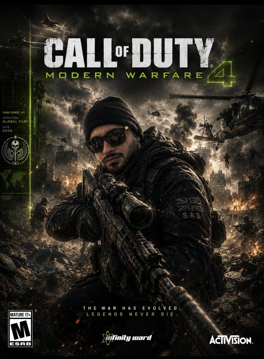 SrRexyy's tweet photo. @Activision I have the cover of your game 😅🤣 https://t.co/avurhltUDw