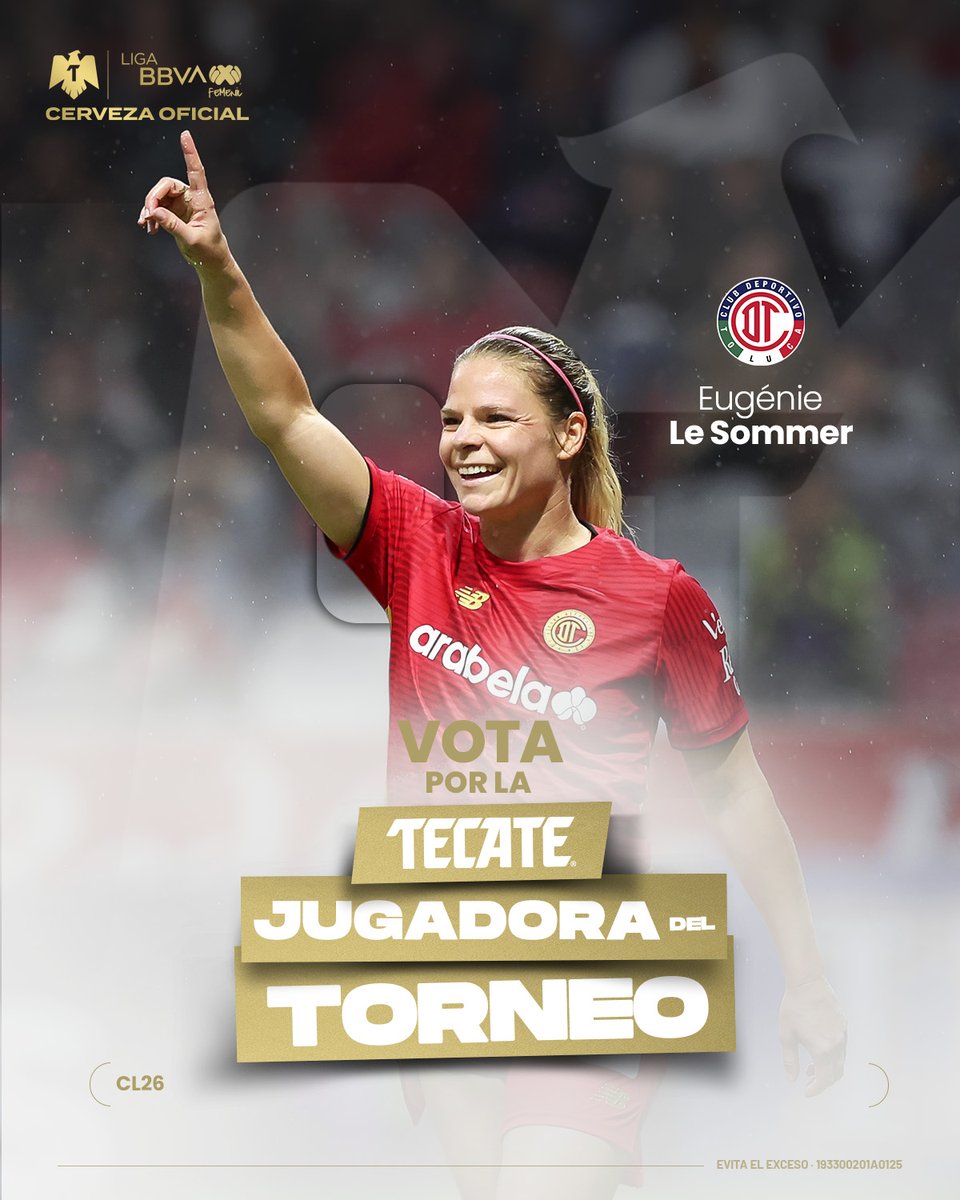LigaBBVAFemenil's tweet photo. Muchas brillaron. ✨
Muchas hicieron historia. ⚽️🔥

Ya llegó la hora de votar por la #TecateJugadoraDelTorneo

La figura que hizo del CL2026 una temporada inolvidable. 💥

📲 https://t.co/8kExR8f5Je https://t.co/MhEU5IQZH4