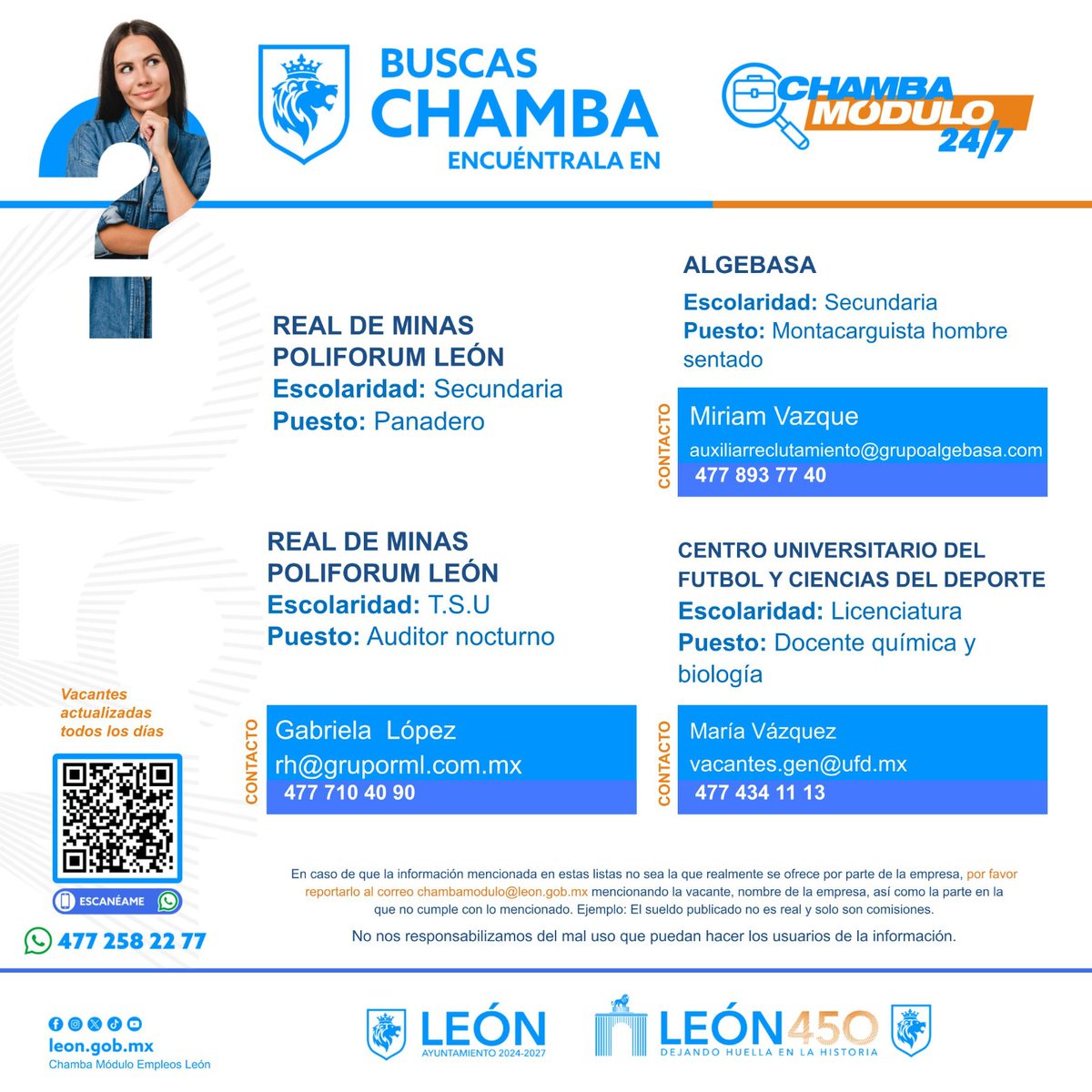 ChambaModulo's tweet photo. ¡No pierdas la oportunidad! Postúlate 💼 https://t.co/ZOWth94ELG