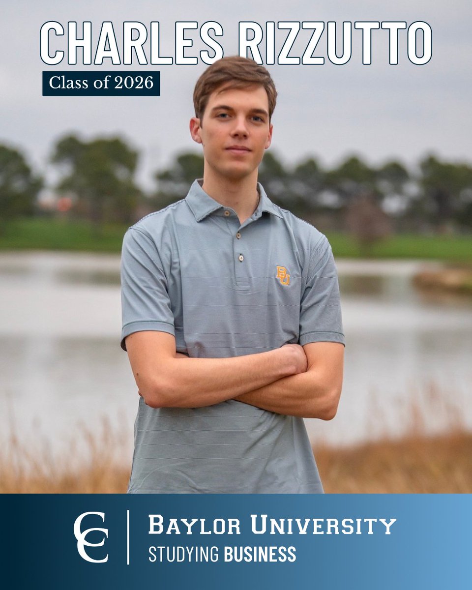 CyChristian's tweet photo. 🎓 Senior Spotlight – Charles Rizzutto

Charles has been at CCS since 1st grade and will be attending Baylor University this fall to study Business. https://t.co/1gikk0S31C
